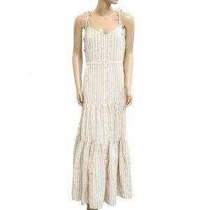 Veronica Beard Windansea Midi Dress Striped Printed Tiered Resort S New 282176